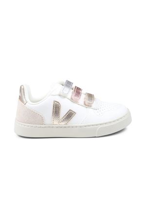 sneakers in pelle bianco VEJA KIDS | CV0520647CMULTICO